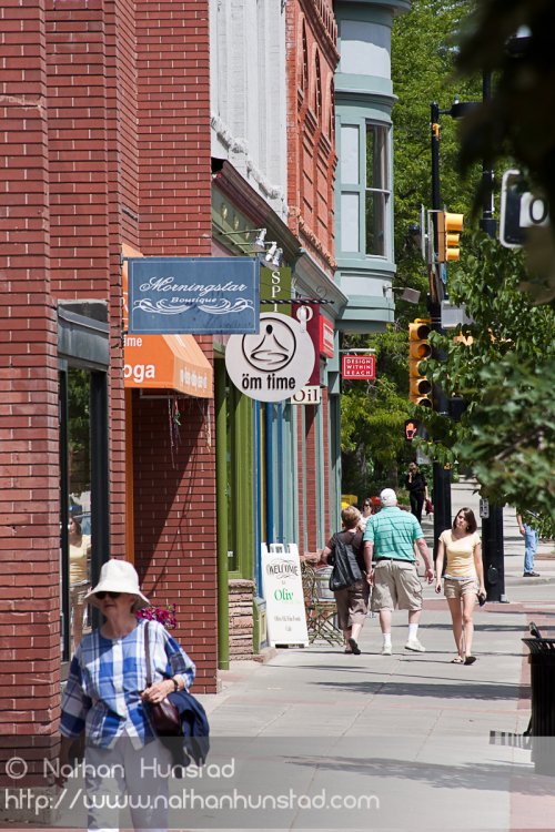 The Pearl Street Mall in Boulder, CO